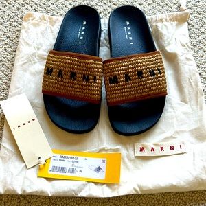 Marni (39) Woven Pool Slides